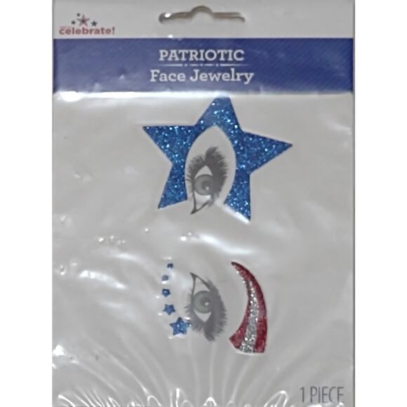 PATRIOTIC Face Jewelry 2 different sheets - Picture 4 of 5